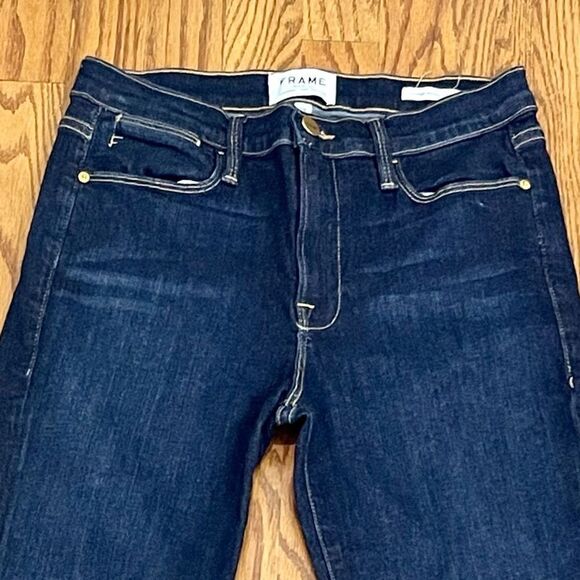 Frame Le High Skinny Jeans. Dark Wash. size 28 - Picture 2 of 9